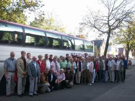 Die Teilnehmer der Busreise 2006 nach Schleswig-Holstein
